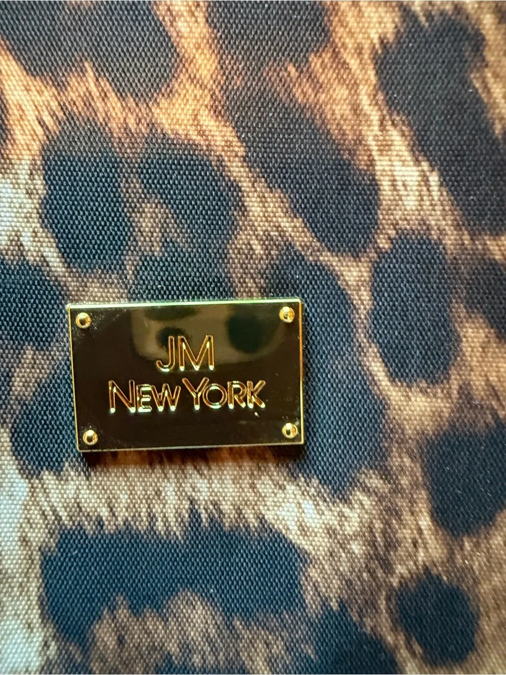 ⁠Joy Mangano JM New York Leopard Roll Up Beauty Case⁠ Travel Bag